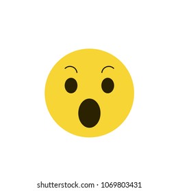 Emoji icon isolated on white background. Trendy emoji icon in flat style. Template for app, ui and logo. Vector illustration, EPS 10
