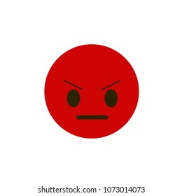 Emoji icon isolated on white background. Trendy emoji icon in flat style. Template for app, ui and logo. Vector illustration, EPS 10