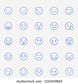 Emoji Icon set. 25 Vector Icons Pack