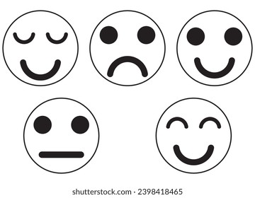 emoji icon set, collection of emoji icon 