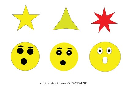 Conjunto de iconos de emoticonos. colección de sonrisa de emoticonos. iconos aislados, objetos sobre un fondo transparente.