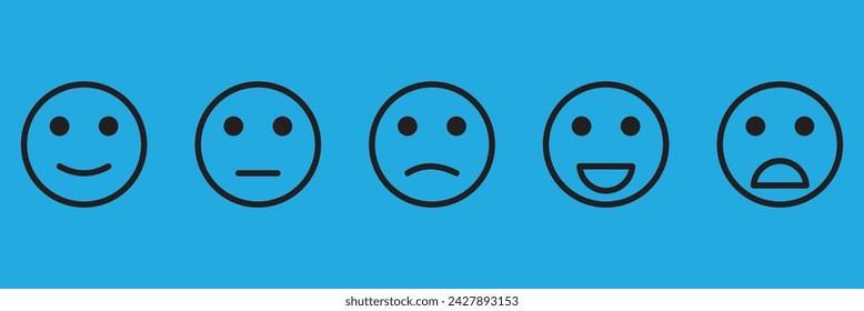 Emoji Icon Set. Emoticons. Smile faces collection. Emotions. Funny Cartoon. Hand Gestures. Social Media. Smiling, Happy, Crying, Sad, Angry, Joyful facial expressions.