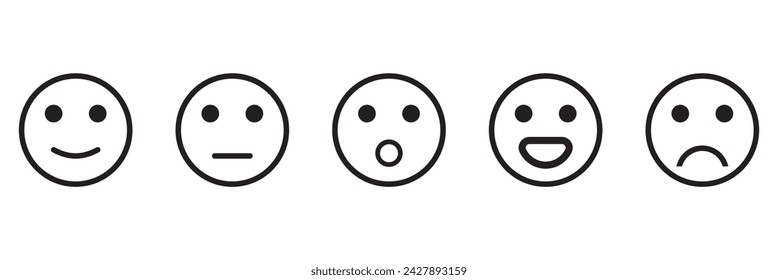 Emoji Icon Set. Emoticons. Smile faces collection. Emotions. Funny Cartoon. Hand Gestures. Social Media. Smiling, Happy, Crying, Sad, Angry, Joyful facial expressions.