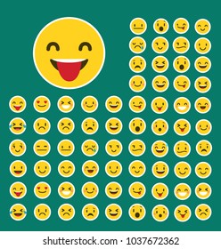 Emoji icon . Emoji icon set . Vector illustration Emoji icon . Emoji icon set . Vector illustration