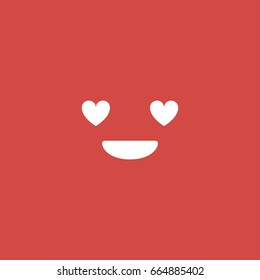 emoji icon. sign design. red background