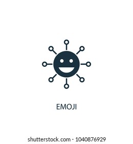 emoji icon. Simple element illustration. emoji concept symbol design from message collection. Can be used for web and mobile.
