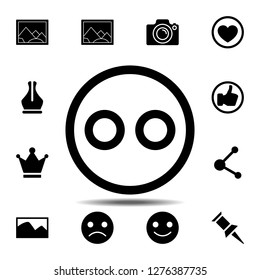 emoji icon. Simple glyph vector element of web, minimalistic icons set for UI and UX, website or mobile application