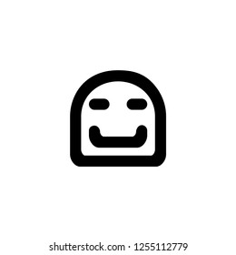 Emoji icon. Social media character sign