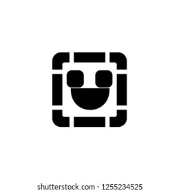 Emoji icon. Social media character sign