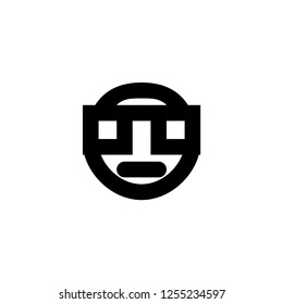 Emoji icon. Social media character sign
