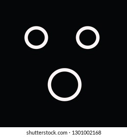 Emoji icons. Funny faces with different emotions. Isolated. Vector illustration. - Vector 