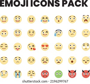 Emoji Icons Pack - 35 Emoticonos Círculos