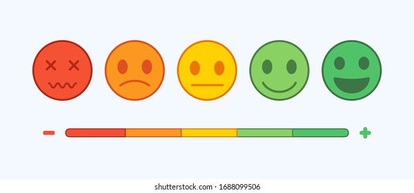 Emoji icons set. Emoticon for messenger, social media, web. Flat design. Vector illustration