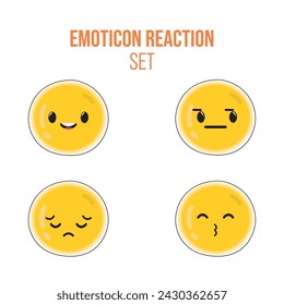 Emoji icons Set Vector illustration