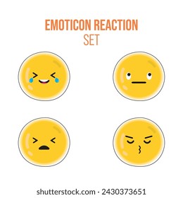Emoji icons Set Vector illustration