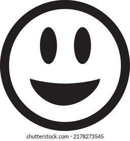 Emoji einzeln auf weißem Hintergrund, Vektorgrafik.6.eps
