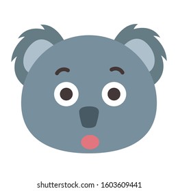 Emoji Koala icon from Australia. vector