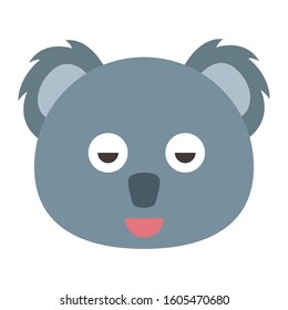 Emoji Koala icon from Australia. vector