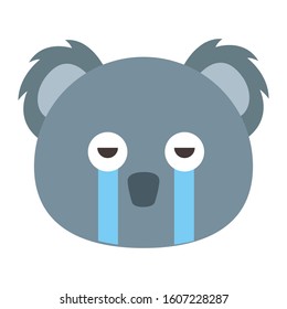 Emoji Koala icon from Australia. vector