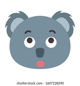 Emoji Koala icon from Australia. vector