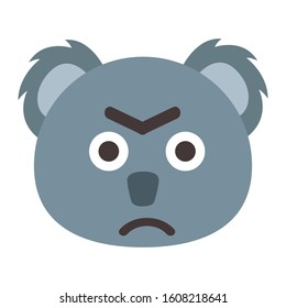 Emoji Koala icon from Australia. vector