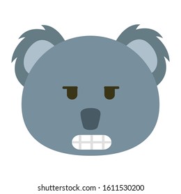 Emoji Koala icon from Australia. vector