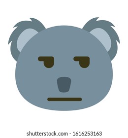 Emoji Koala icon from Australia. vector