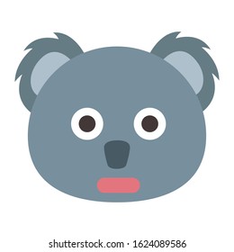 Emoji Koala icon from Australia. vector