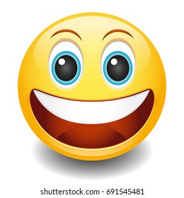 Emoji Laugh Smiley Face Vector Design Art