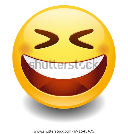 Emoji Laugh Smiley Face Vector Design Art