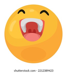 emoji laughing 3d style icon