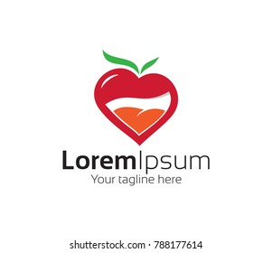 Emoji laughing out loud in heart design