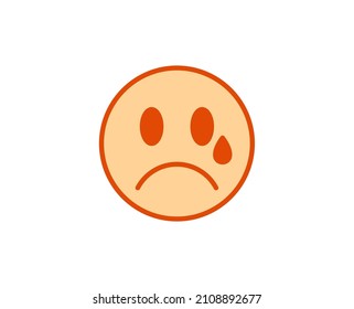 Emoji line icon. High quality outline symbol for web design or mobile app. Thin line sign for design logo. Color outline pictogram on white background