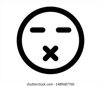 emoji line icon - vector