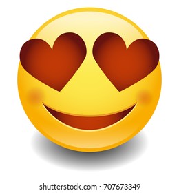 Emoji Love Smiley Face Vector Design Art