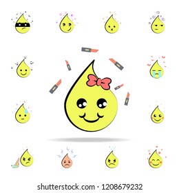 emoji lovely icon. EMOJI icons universal set for web and mobile
