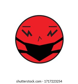 Emoji With Mask Vector Icon