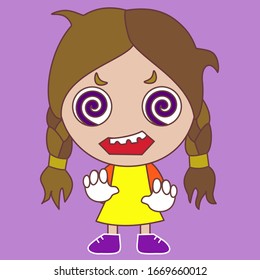 Chibi Girl Face Stock Illustrations Images Vectors Shutterstock