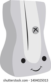 Emoji of the metallic pencil sharpener typically used to sharpen pencils has a cute face with two eyes and is smiling set isolated on white background, vector, color drawing or illustration.