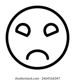 sentimiento de emojis fuera de la línea de Vector