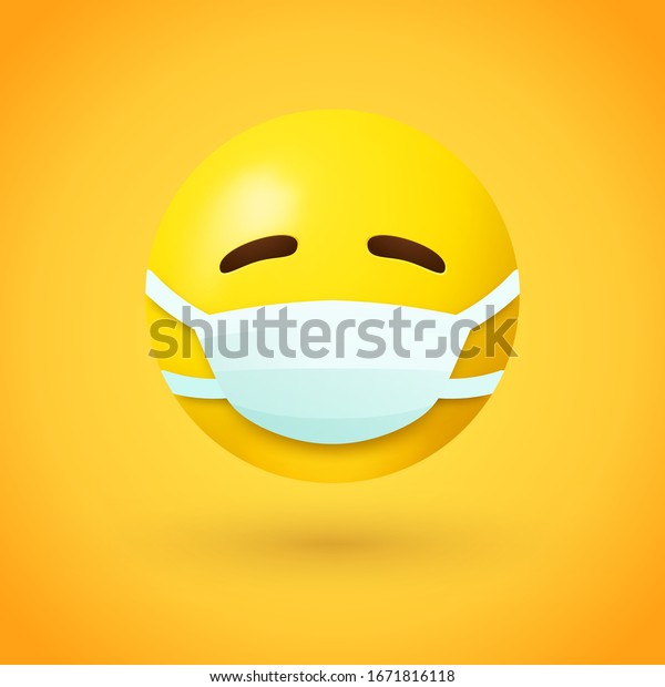 Download Emoji Mouth Mask Yellow Face Closed Stock Vector Royalty Free 1671816118 PSD Mockup Templates