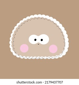Emoji on a pastel color background with expression