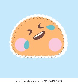 Emoji on a pastel color background with expression