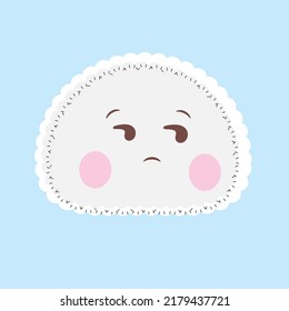 Emoji on a pastel color background with expression