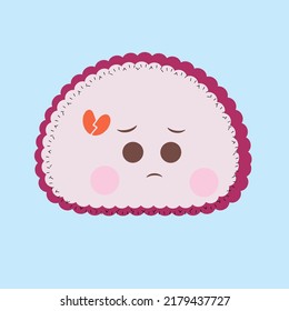 Emoji on a pastel color background with expression