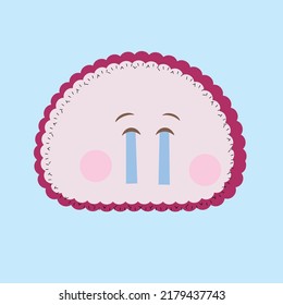 Emoji on a pastel color background with expression