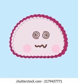 Emoji on a pastel color background with expression