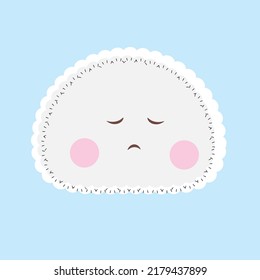 Emoji on a pastel color background with expression