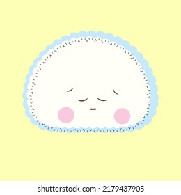 Emoji on a pastel color background with expression