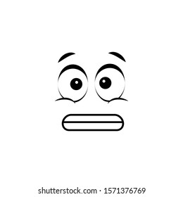 Emoji, Oops Icon. Simple Line, Outline Vector Of Cartoon Face Icons For Ui And Ux, Website Or Mobile Application